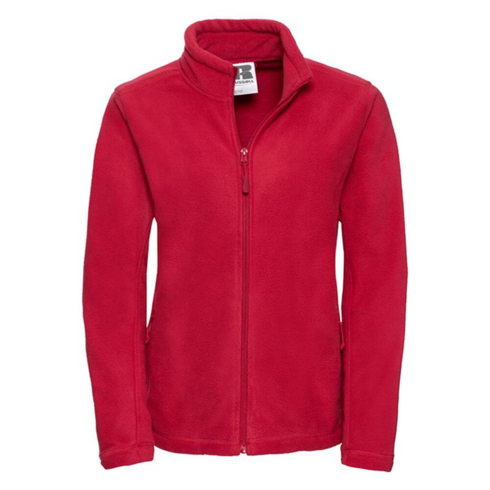 Russell Womens/Ladies Full Zip Outdoor Fleece Jacket / Classic Red